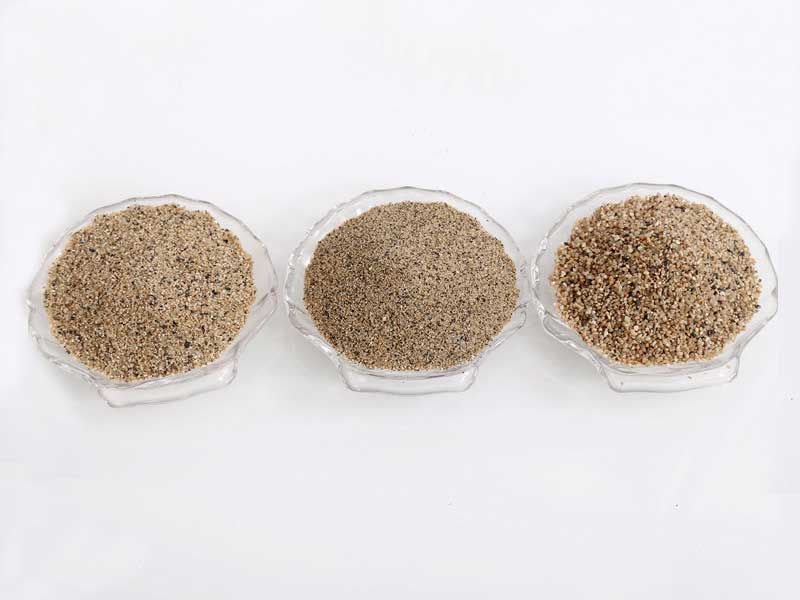 粗砂、中砂、細砂